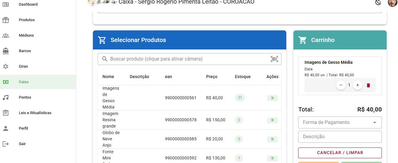 Venda Produtos em seu Terreiro